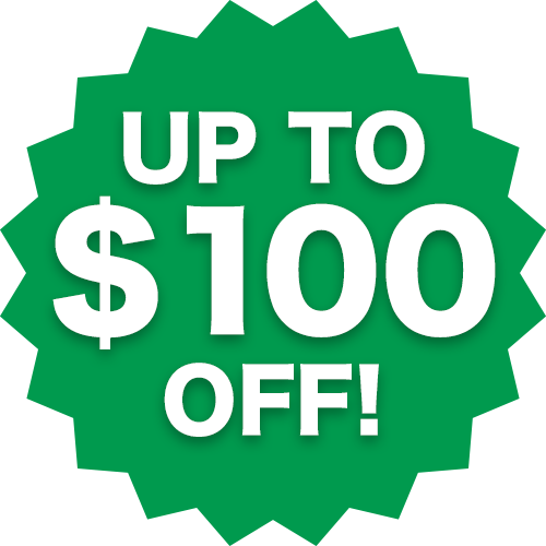 $100 off!!