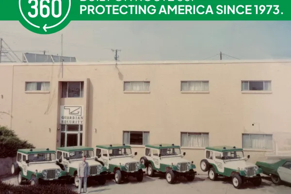 Image of the old Guardian Building on Route 66 where Alert 360 began